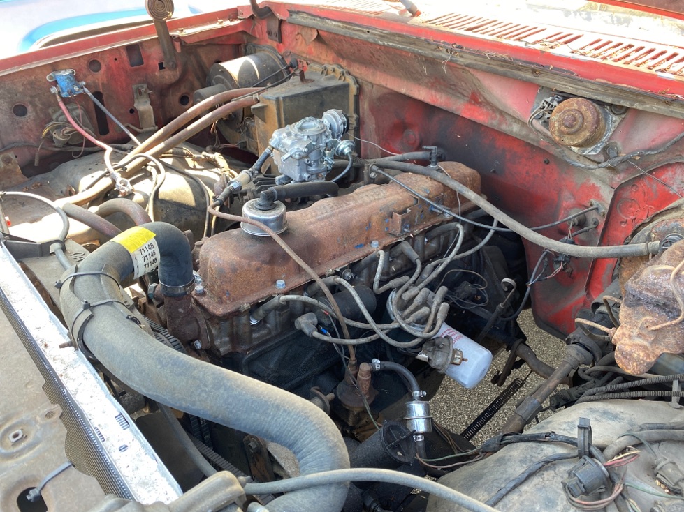 1982 Ford F350 engine bay restoration