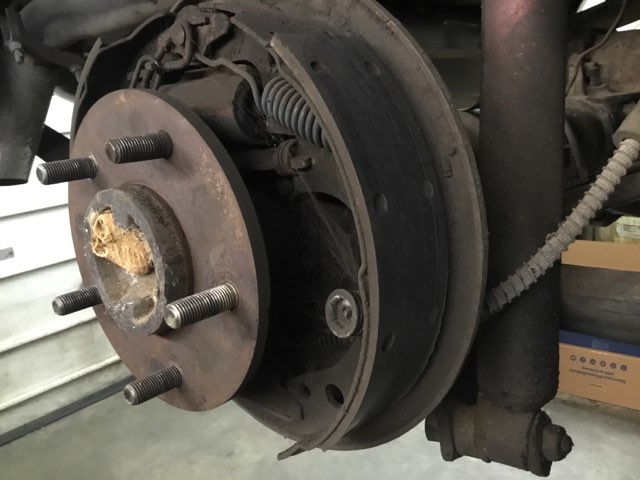 Old emergency brake repair