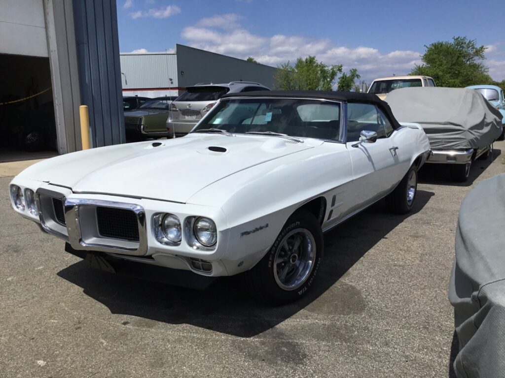 1969 Pontiac Firebird classic sports car front view