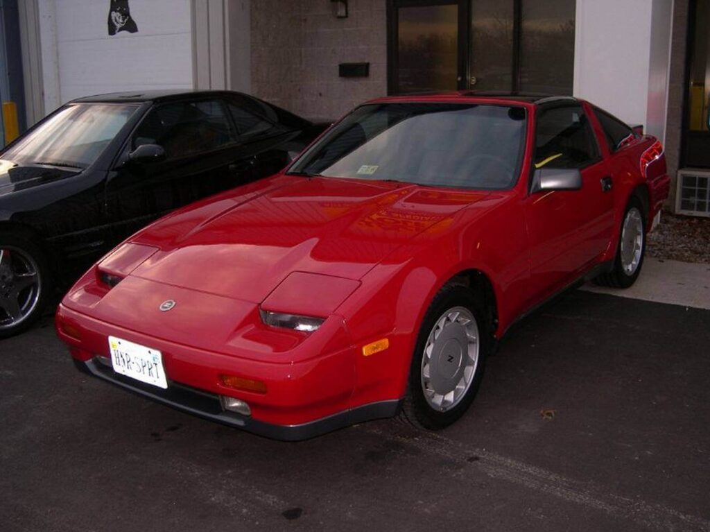 Red 1988 Nissan 300ZX restoration at Black Wolf Automotive Specialties