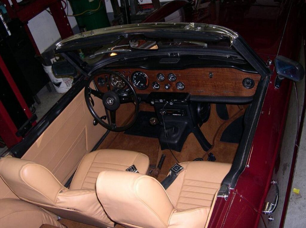 1972 Triumph TR6 interior restoration Black Wolf Automotive Specialties