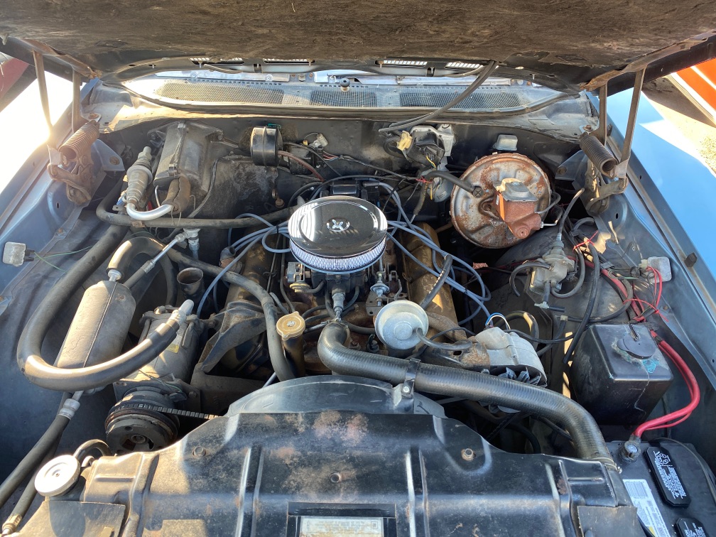 1969 Oldsmobile Cutlass engine bay