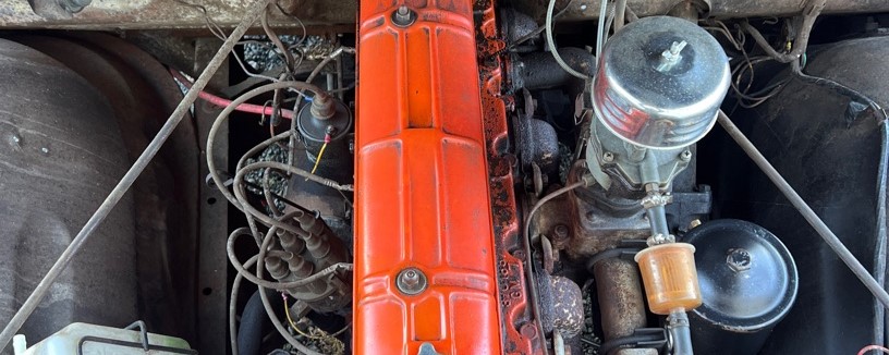 1948 Chevy 3100 engine bay