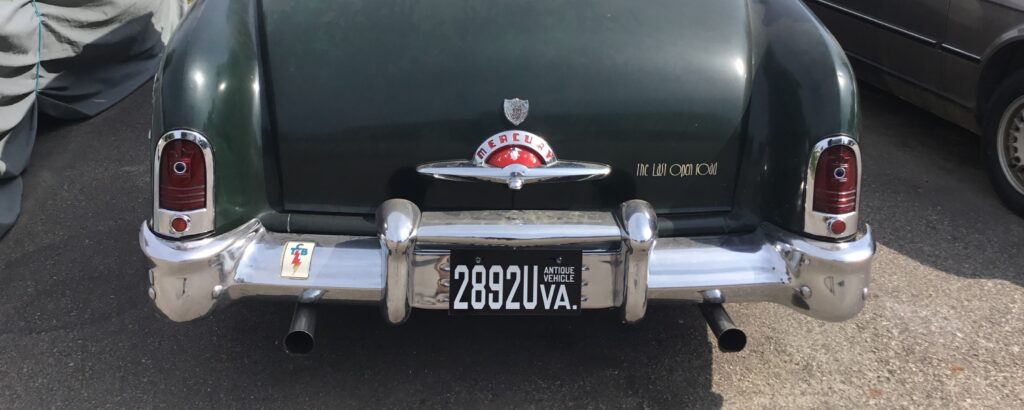 1951 Mercury Monterey Coupe green rear view Black Wolf Auto