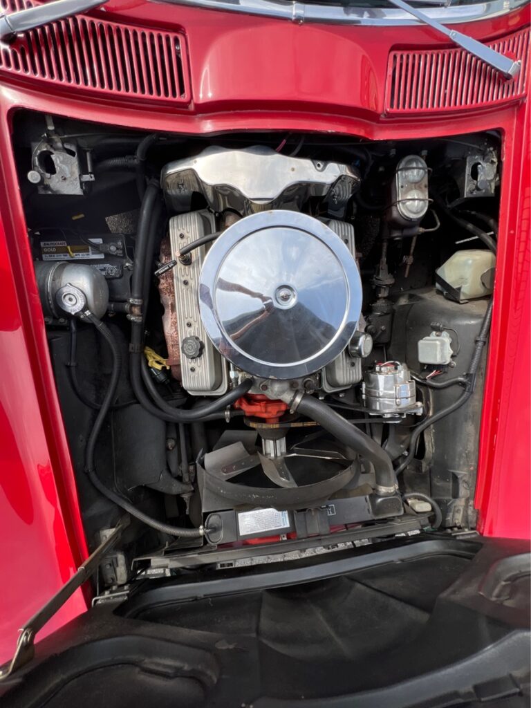 1966 Chevrolet Corvette V6 engine bay