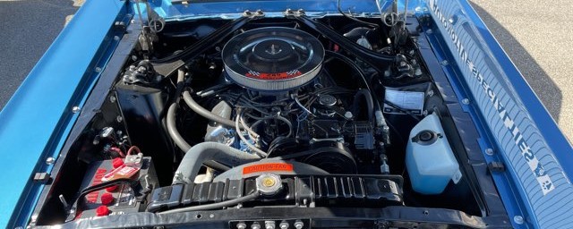 1968 Ford Mustang engine bay Black Wolf Automotive Specialties