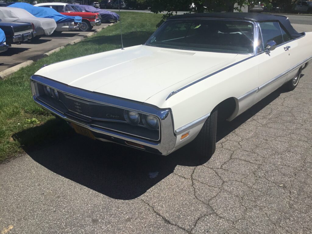 1969 Chrysler Newport convertible top front view