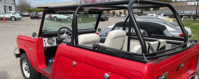 1972 Ford Bronco rear view Black Wolf Automotive