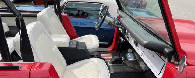 1972 Ford Bronco interior Black Wolf Auto