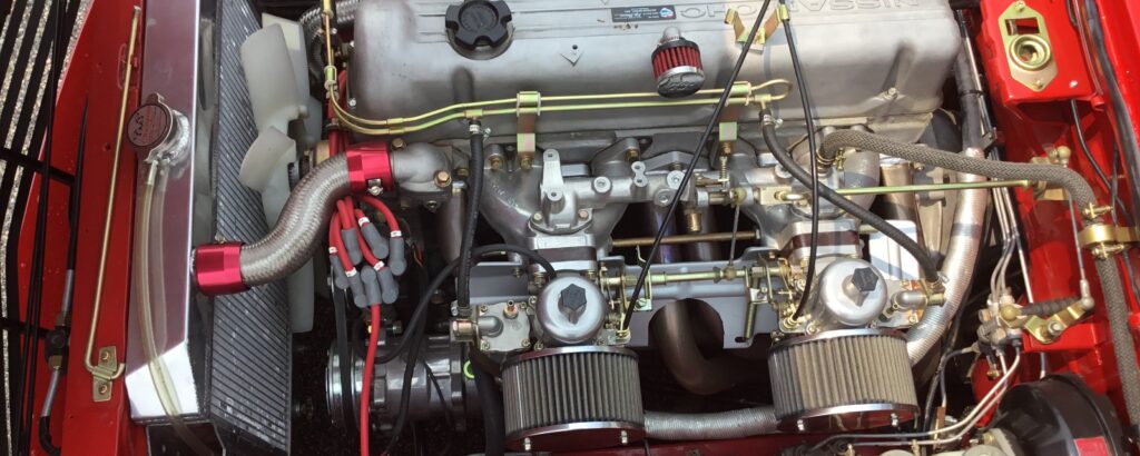 1973 Nissan 240Z engine bay