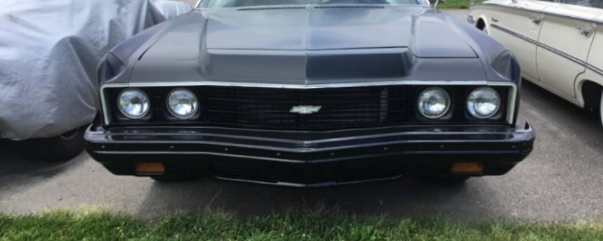 1973 Impala front view matte black