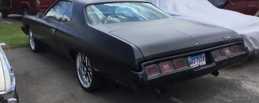 1973 Impala rear view matte black