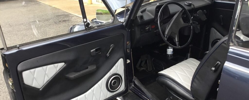 1974 Volkswagen Beetle interior Black Wolf Auto