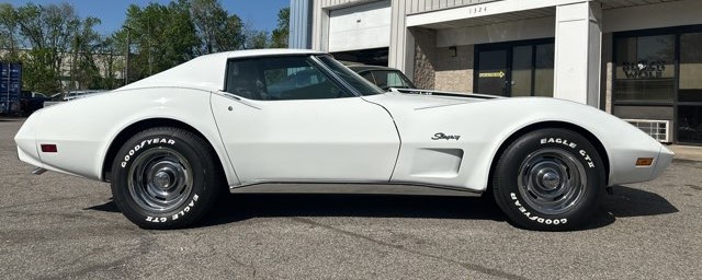 1975 Chevrolet Corvette Stingray side Black Wolf Automotive Specialties