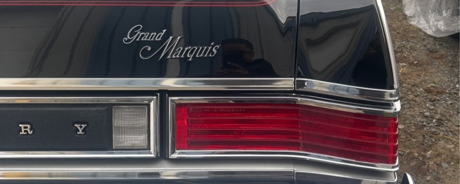 1978 Mercury Grand Marquis rear logo