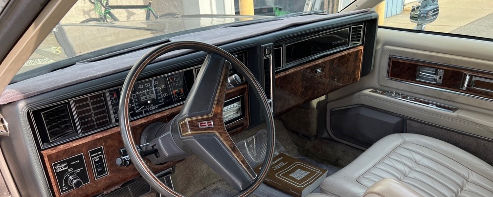 1983 Oldsmobile Toronado interior restoration Black Wolf Automotive