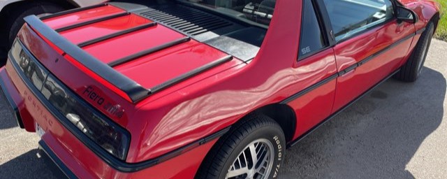 1984 Pontiac Fiero rear view