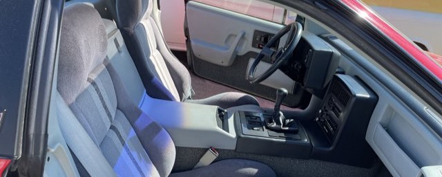 1984 Pontiac Fiero interior