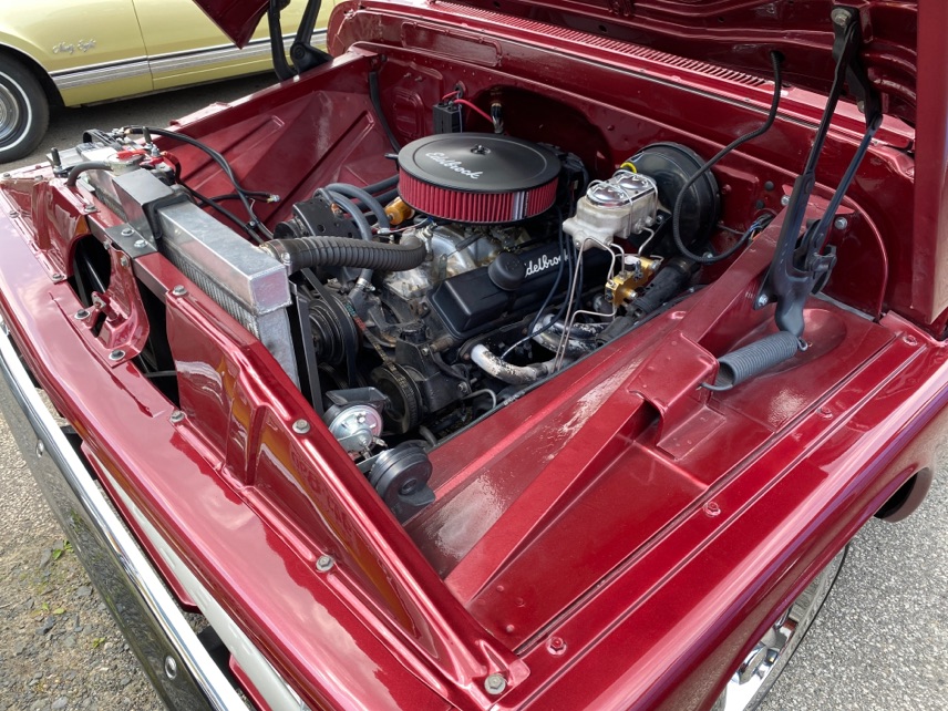 1963 Chevrolet C10 engine bay restomod