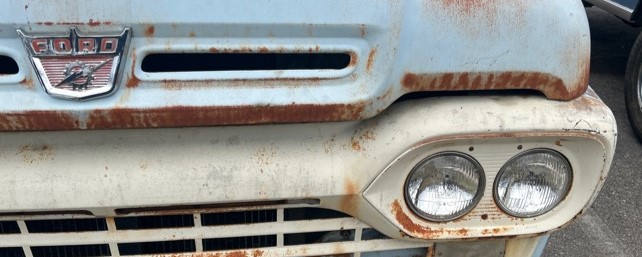 1960 Ford F250 front view vintage truck aesthetic