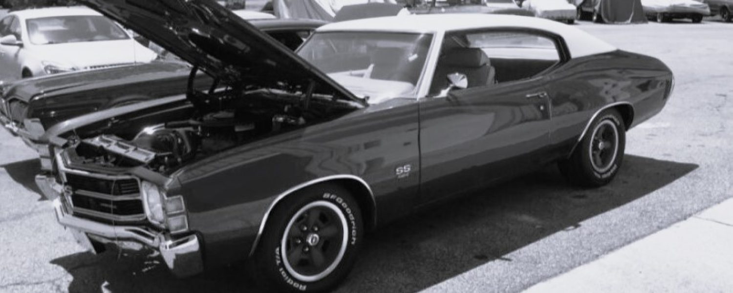 71 chevelle b&w